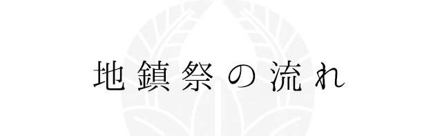 地鎮祭の流れ